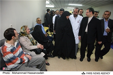 بازدید وحید دستجردی وزیر بهداشت از بخش های جدید بیمارستان شهید رجایی