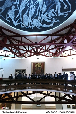 بازدید رحیمی معاون اول رئیس جمهور از موزه نقاشی مرد رنج کشیده در اکوادور