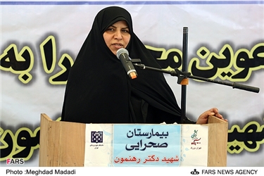 سخنرانی دستجردی وزیر بهداشت در مراسم افتتاح بیمارستان صحرایی در تهران