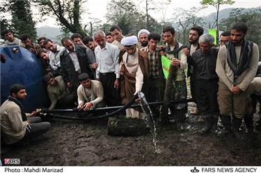 افتتاح آبرسانی به روستای کنسلو از توابع شهرستان بابل