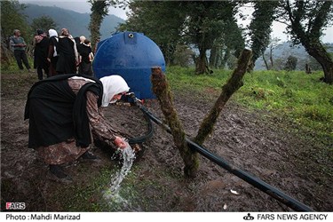 یکی از اهالی روستای کنسلو از توابع شهرستان بابل بعد از آبرسانی