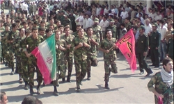 رژه نیروهای مسلح گچساران برگزار شد