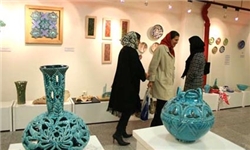 شرکت هنرمندان چهارمحال و بختیاری در نمایشگاه سرامیک یزد