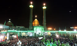 برگزاری مراسم زیارت ناحیه مقدسه در حرم حضرت عبدالعظیم(ع)