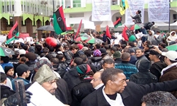 مردم لیبی پیکر ۱۶۳ تن از انقلابیون را تشییع کردند