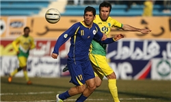 دیدار سخت تیم فوتبال پیام مشهد در شهر همدان