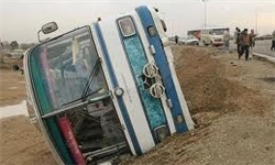 کشته و مجروح شدن 25 مسافر اتوبوس تهران ـ بیرجند