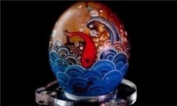 نمایشگاه آثار منتخب دومین جشنواره تخم‌مرغ‌های نوروزی گشایش یافت