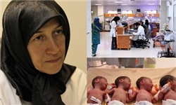 تولد نوزادان 6 قلو در شیراز