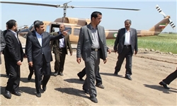 احمدی‌نژاد با استقبالی باشکوه وارد فریمان شد
