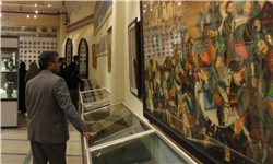 نمایش 2 ضریح‌پوش نفیس بارگاه رضوی در موزه آستان‌ قدس