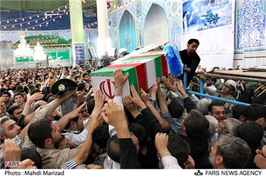 تشییع شهدای گمنام دفاع مقدس در تهران