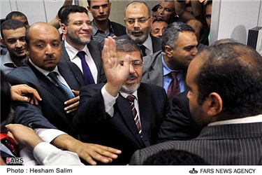 کنفرانس خبری محمد مرسی پس از دور دوم انتخابات ریاست جمهوری