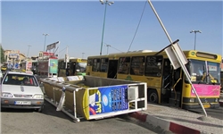 سرقت مجدد از ایستگاه‌های مکانیزه اتوبوس شهری قزوین