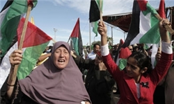 شادی مردم غزه از پیروزی مرسی در انتخابات مصر