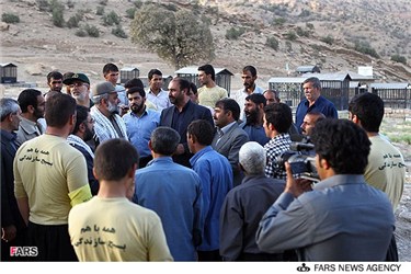 بازدید سردار نقدی از اردوهای جهادی در روستاهای محروم استان کرمانشاه