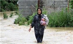 سیل جاده‌های روستاهای بالادست در میاندرود مازندران را مسدود کرد