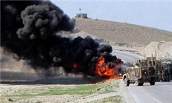 کاروان نظامیان ناتو در افغانستان هدف حمله انتحاری قرار گرفت