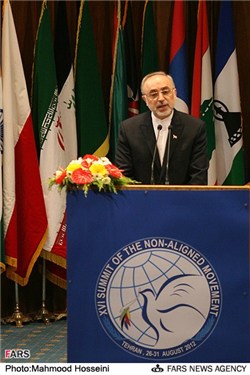 سخنرانی علی اکبر صالحی وزیر امور خارجه در مراسم افتتاحیه نشست کارشناسان ارشد جنبش عدم تعهد