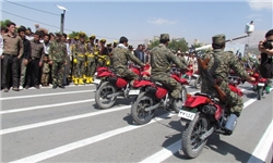رژه حماسی سواره 5 مهر در اروندکنار برگزار شد