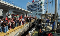 «ناوگان آزادی» پس از توقف در ایتالیا به سمت غزه حرکت می‌کند