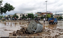 سیل به جاده‌های روستایی چهاردانگه ساری خسارت زد