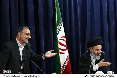 علیرضا زاکانی دبیرکل جمعیت رهپویان انقلاب و آیت الله حسینی بوشهری