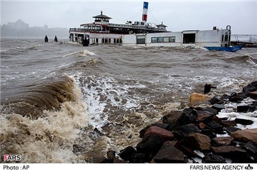 تخریب منازل توسط طوفان سندی در سواحل شرقی آمریکا