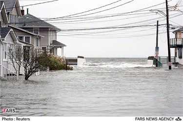 تخریب شهر و منازل توسط طوفان سندی در سواحل شرقی آمریکا