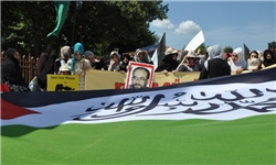 تظاهرات مردم ترکیه در حمایت از مردم فلسطین