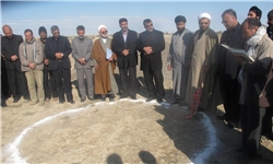 کلنگ احداث مسجد سلمان فارسی در زنجان به زمین زده شد