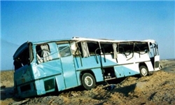 اتوبوس واژگون شده محور لردگان ـ بروجن تلفات جانی نداشت