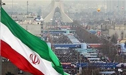 سومین پرچم مرتفع منطقه 20 به اهتزاز درآمد/حضور مدیران جنوب تهران در راهپیمایی 22 بهمن