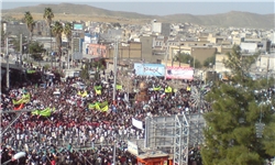 مردم دهدشت در راهپیمایی 22 بهمن خروشیدند