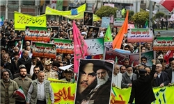 راهپیمایی مردم مازندران در اعتراض به هتک حرمت به صحابه پیامبر