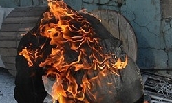 زنی در مازندران همسرش را آتش زد
