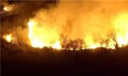 آتش سوزی در 130 هکتار از مراتع خراسان شمالی