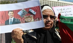 تظاهرات در تونس علیه قطر و در حمایت از سوریه+فیلم