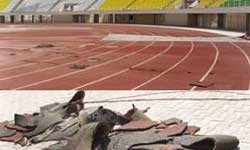 پیست تارتان ورزشگاه 15 هزار نفری کاشان بازسازی می‌شود