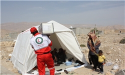 امدادرسانی تیم‌های عملیاتی هلال احمر مهاباد به بیش ار 100 نفر