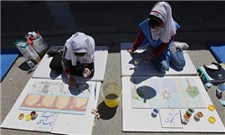 مسابقه بزرگ نقاشی روی پارچه در اردبیل
