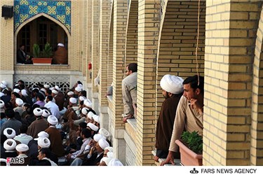 تجمع طلاب حوزه علمیه مشهد علیه هتک حرمت مرقد حجربن عدی