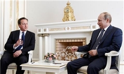 دیدار پوتین با نخست وزیر انگلیس برای گفت‌وگو درباره بحران سوریه