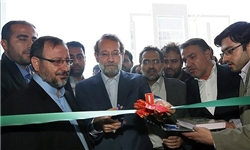 افتتاح مجتمع ناشران در قم با حضور لاریجانی و حسینی+عکس