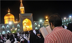 تجمع عزاداران علوی برای تشرف به حرم مطهر رضوی با حضور علمای برجسته مشهد