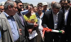 کلنگ اجرای خط لوله گاز در پروژه مسکن مهر پردیس زده شد + تصاویر