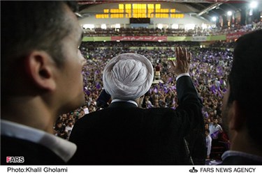 همایش انتخاباتی حسن روحانی در تبریز