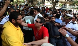 درگیری مقابل وزارت فرهنگ مصر و زخمی شدن چند نفر