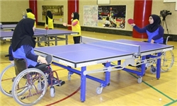 حضور بانوان خراسانی در مسابقات آزاد تنیس روی میز جانبازان و معلولین