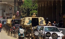 بیش از 50 تانک و خودروی زرهی در شهر رسانه‌ای الانتاج مصر مستقر شدند